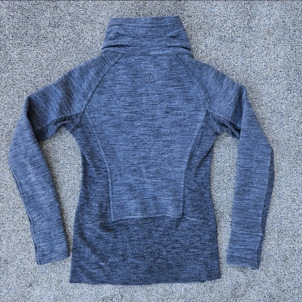 Lululemon Radiant Jacket II Heathered Core Dark Grey Full Zip Sweatshirt Size 6